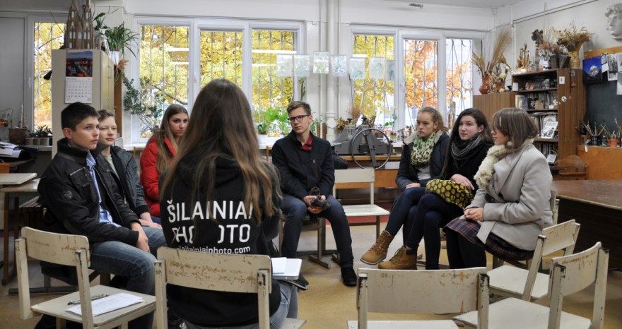 Photography workshop at Kaunas Grusas Art Gymnasium, October 2015